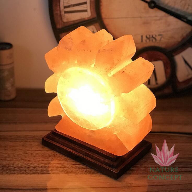Himalayan Salt Lamp Lampu Kristal Garam Himalaya SUN Shape (RARE Item)