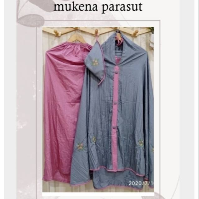 Mukena Dewasa travelling bahan Parasut