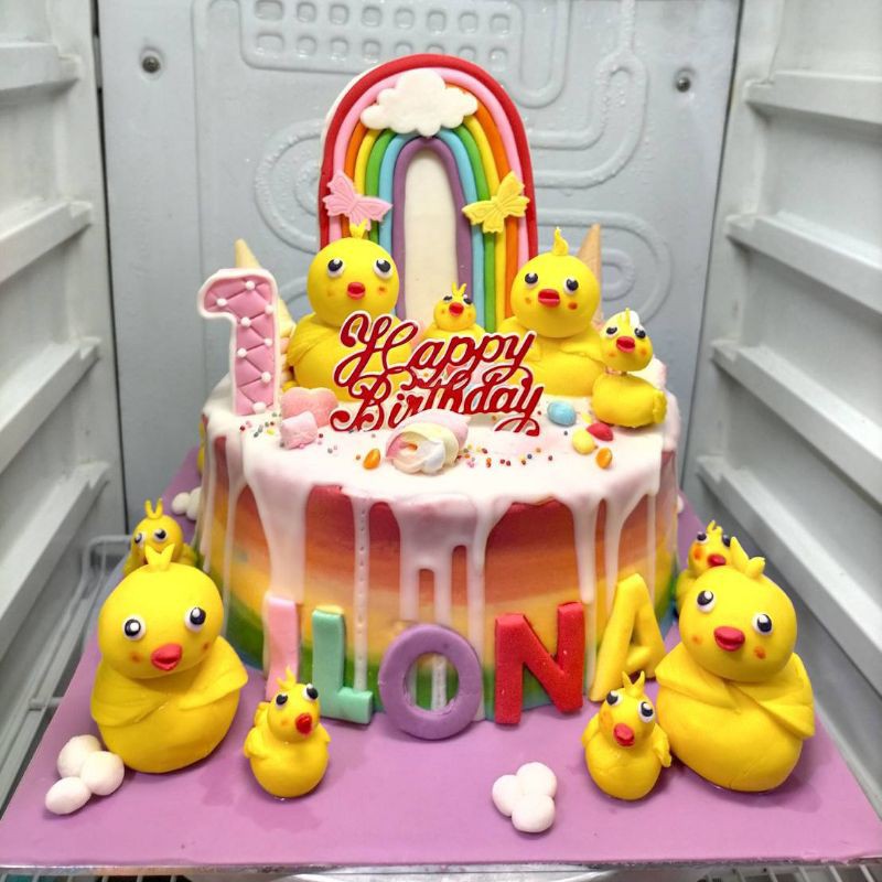 

kue ulang tahun bebek