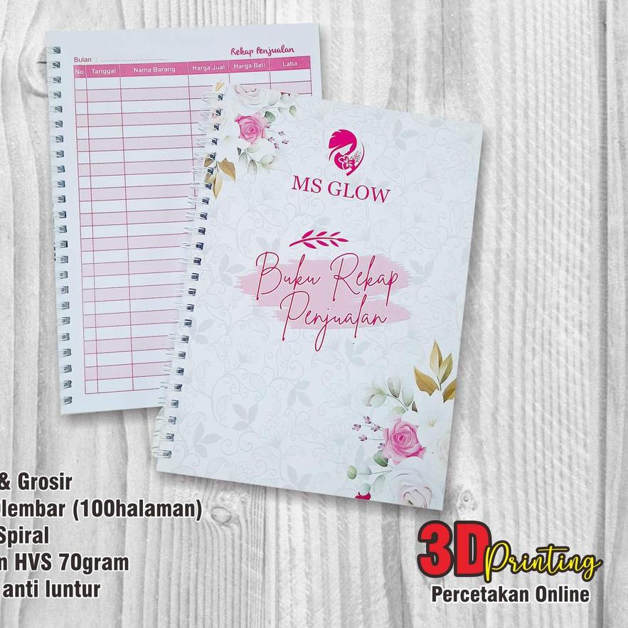 

(TERBARU) BUKU REKAP PENJUALAN MSGLOW JILID SPIRAL