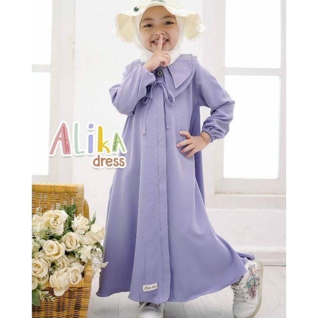 Elsa Kids Alika Dress Gamis Baju anak