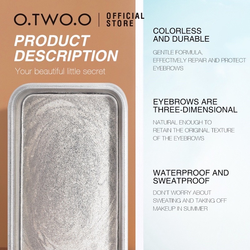 O.TWO.O Eyebrow Soap Gel Pomade Alis 3D Pembentuk Alis