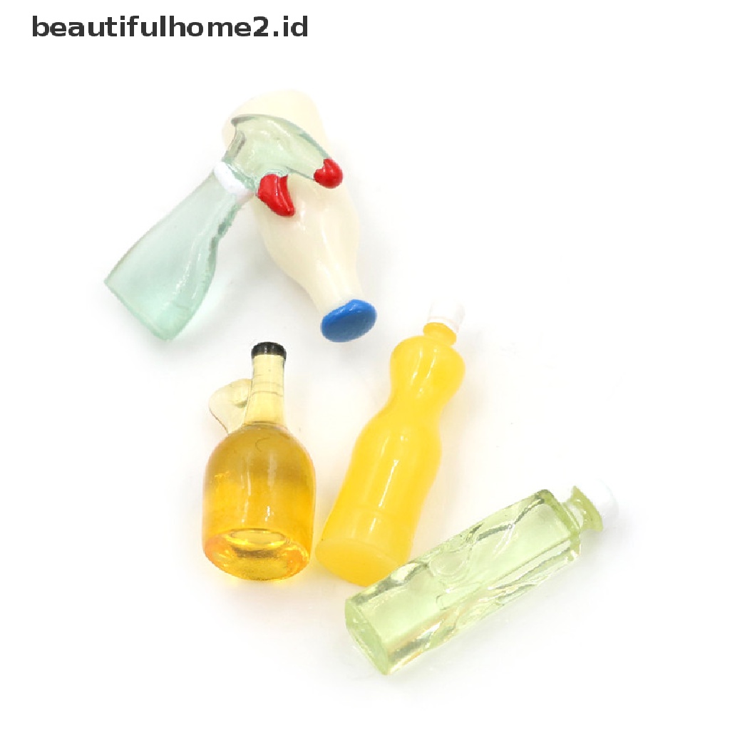 Beautifulhome2. Buku Literatur Dalam Bahasa MandarinId 5pcs Miniatur Botol Plastik 3cm Untuk Aksesoris Dapur Rumah Boneka 1: 12