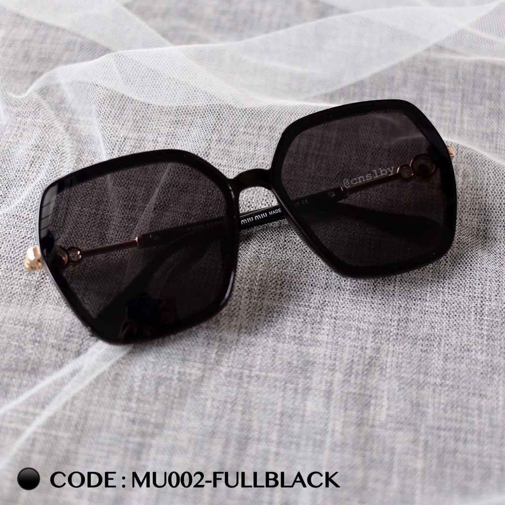 Kacamata MIU MIU fashion cewek wanita grosir ecer termurah sunglasses optik new model hitam pantai