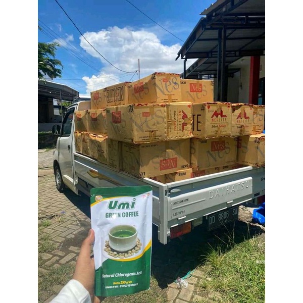 UMMI GREEN COFEE ORIGINAL, nggak ORI uang kembali❗kemasan 250gr (isi 800biji)