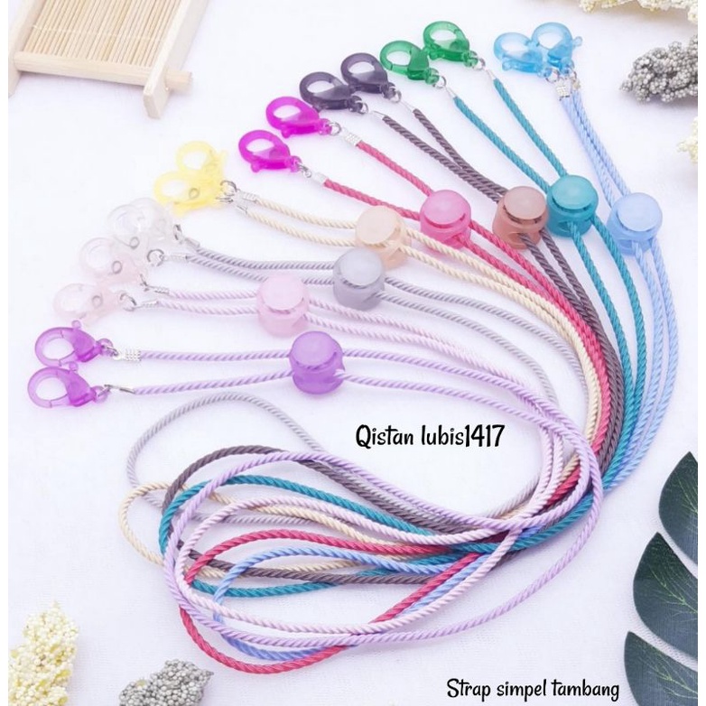 Strap simpel tambang &amp; gembul beli 10 free 2