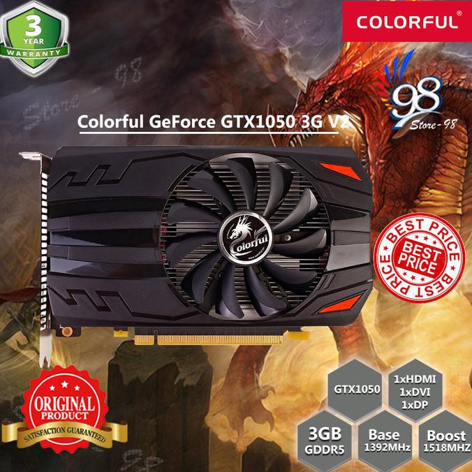 VGA Card Geforce Colorful GT 1050 - 3G V2