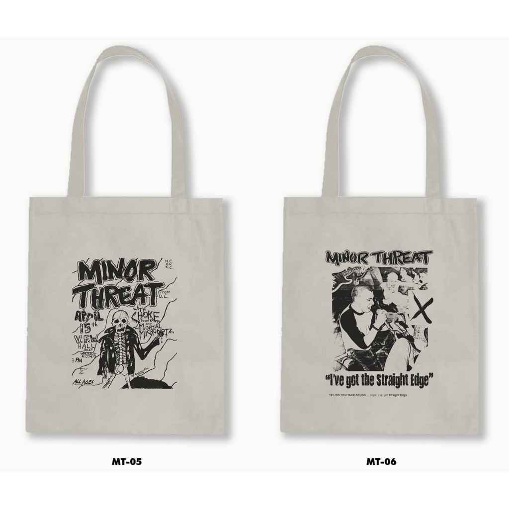 TOTE BAG BLACU - MINOR THREAT