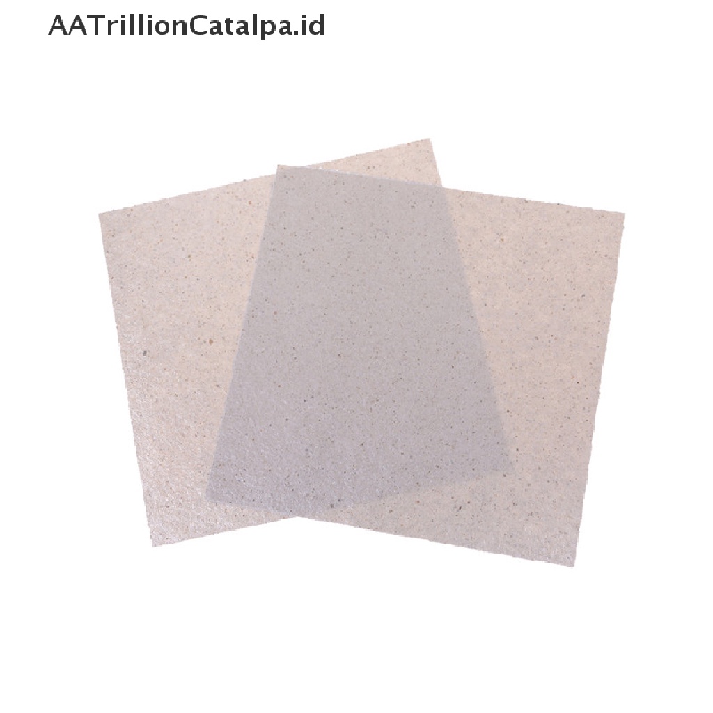 Aatrillioncatalpa 2pcs Plat Mika Ukuran 13x13cm / 5.1x5.1 inch Untuk Microwave / Oven