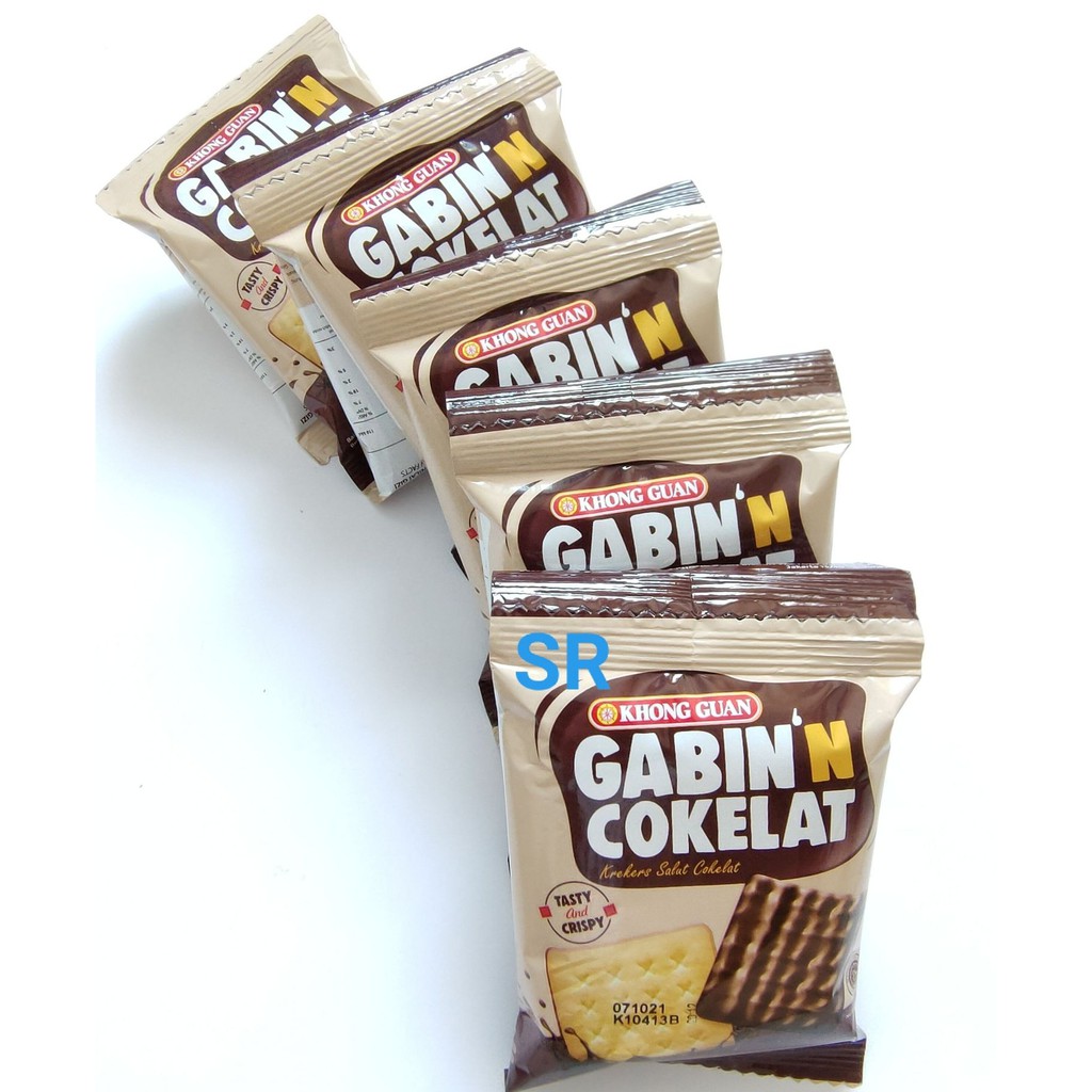 

BISKUIT KHONG GUAN GABIN'N COKELAT RENCENG 10 Sachet X 22GR