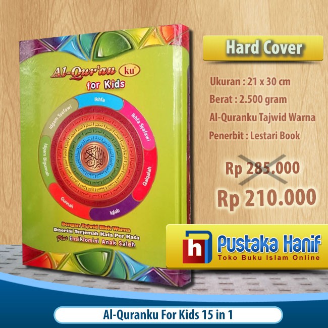 Al Quran For Kids 15 in 1 - AlQuran ku Tajwid Warna Per Kata Anak