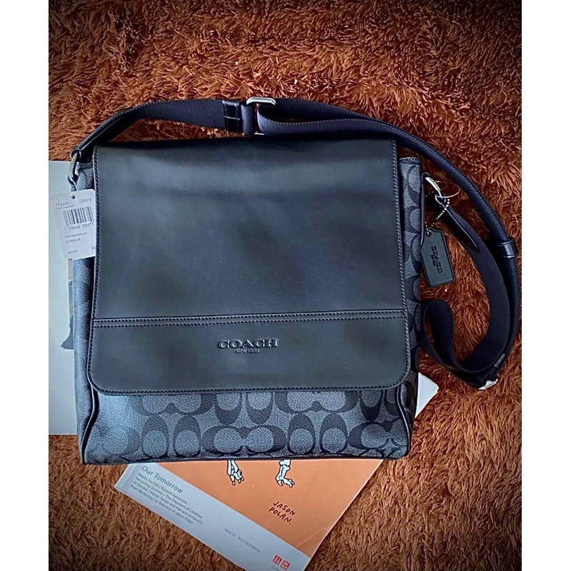 

Tas Coach original - Coach houston map in signature charcoal