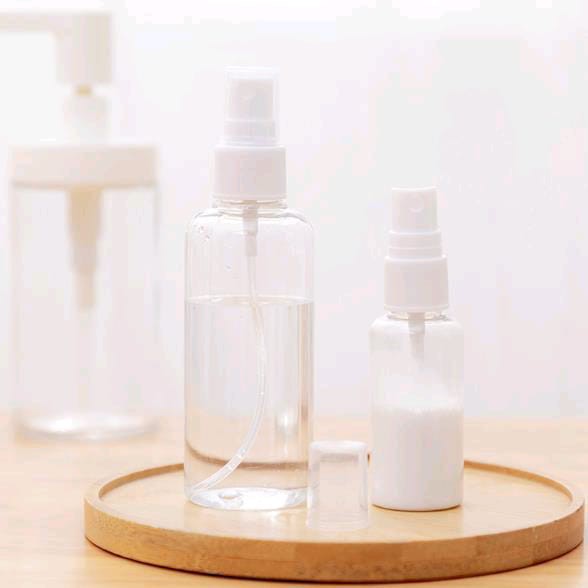 Botol spray transparan kosong bahan plastik isi 30ml / 75ml / 50ml / 100 ml