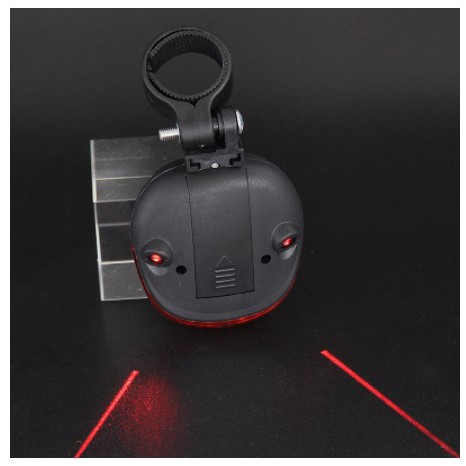 [SEPEDA] - TaffLED Bicycle Laser Strobe Taillight 5 LED / Lampu LED Sepeda - SL-116 - Red