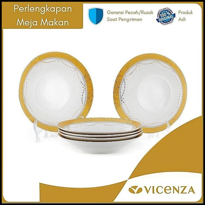 Vicenza Plate - Piring Makan 9 Inch B179 (1 Lusin) Motif Padi
