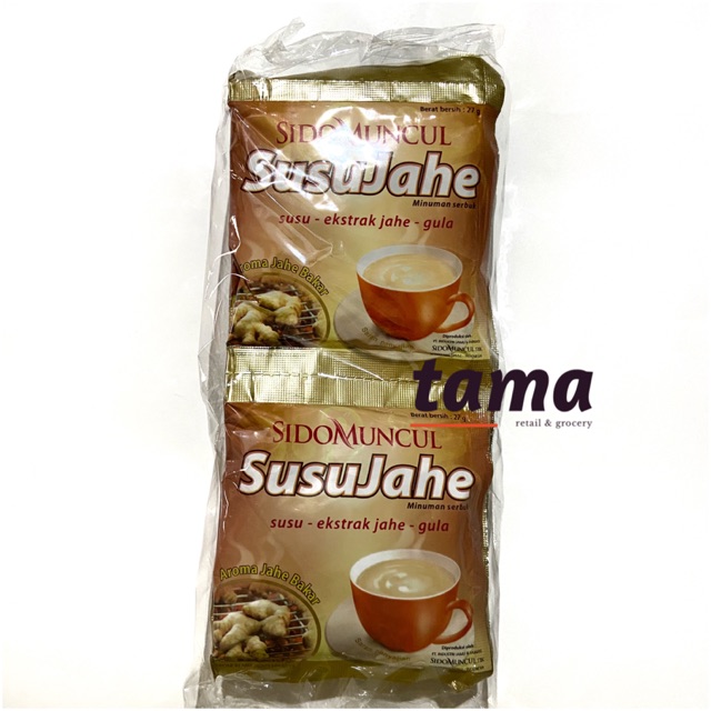 

Susu Jahe SIDO MUNCUL - Per Renteng - 10 Sachet X 27GR