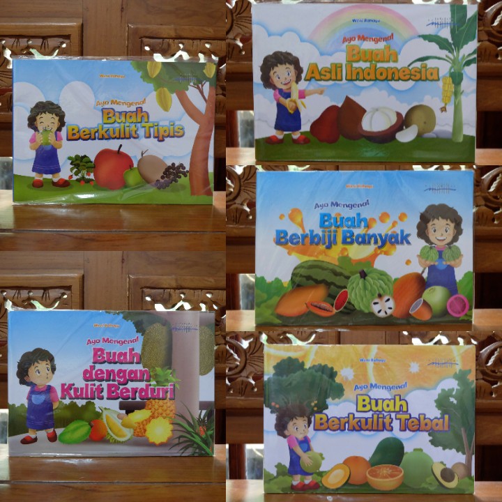 AYO MENGENAL BUAH - Buku Cerita Anak Berkulit Tebal  Tipis Berduri Asli Indonesia
