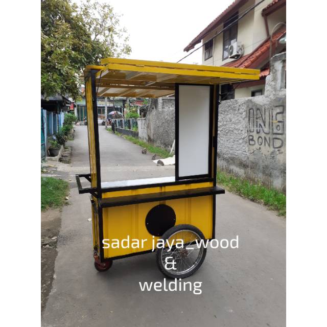 Gerobak booth minuman semi kontainer