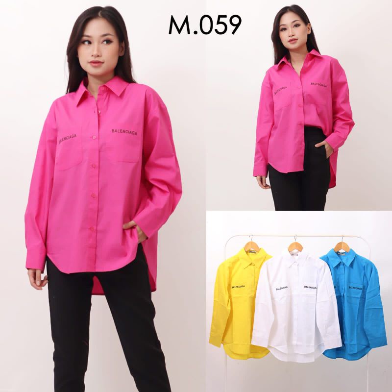 Kemeja wanita Balenciaga import