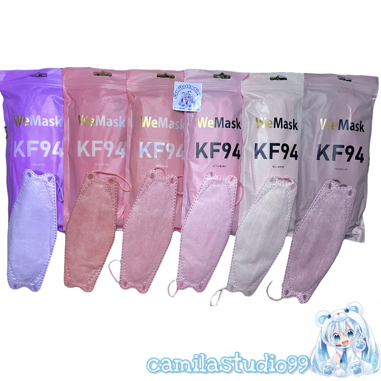 KF94 WeMaze Warna 4ply | Masker KF94 We Maze Earloop 10's