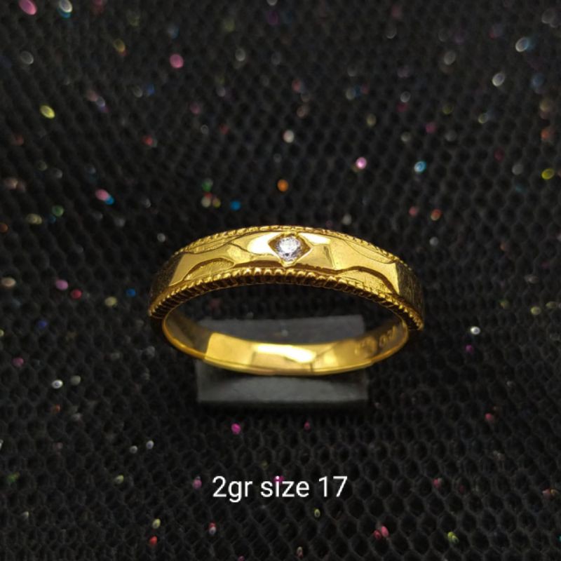 Cincin Emas 17 K - 2gr Kadar 750 - 2377