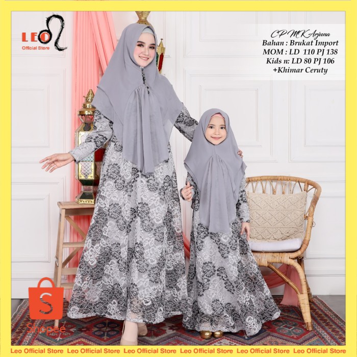 BAJU COUPLE IBU DAN ANAK BUSANA MUSLIM KAPEL IBU N ANAK / TERLARIS BISA COD