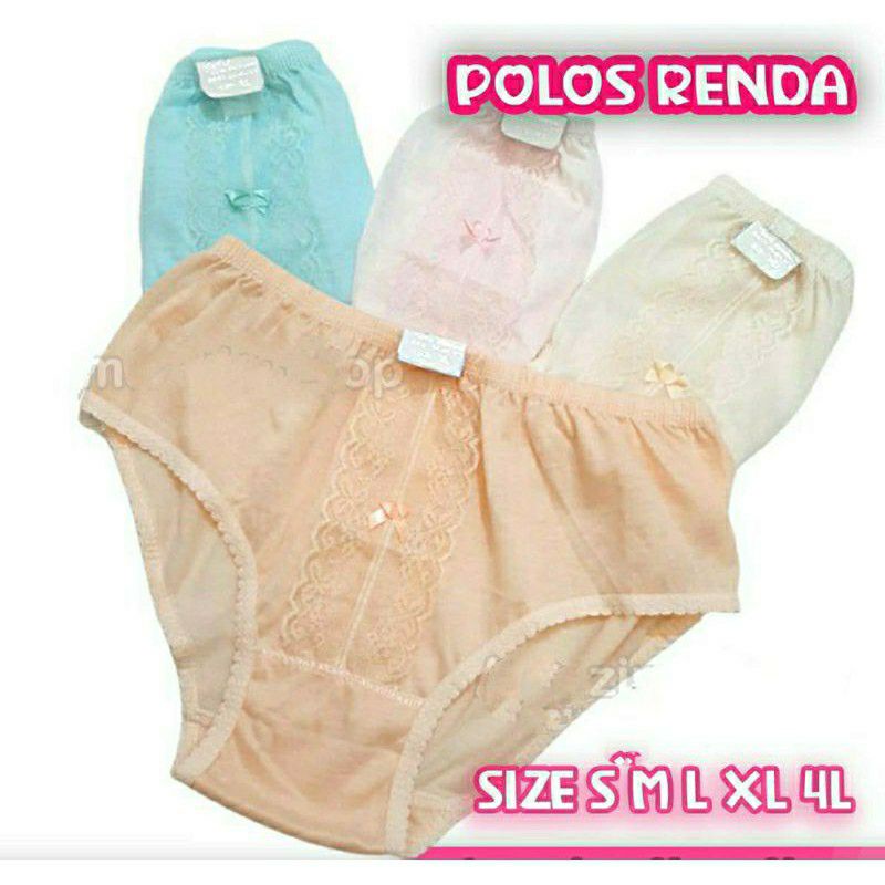 1 Lusin Celana Dalam wanita polos renda pita/cd cewek dewasa renda cantik murah