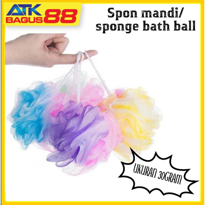 SPON MANDI PELANGI/ SPONGE BATH BALL 30 gram