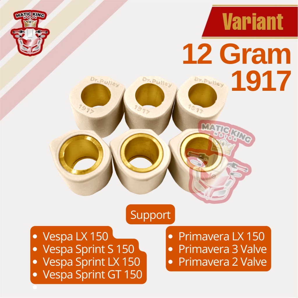 Sliding Roller Vespa Sprint LX Primavera Iget 2v 3v 150 cc DR PULLEY  1917