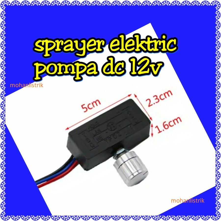 DIMMER POMPA DC 12V 12 VOLT  ON OFF PENGATUR KECEPATAN CEPAT LAMBAT