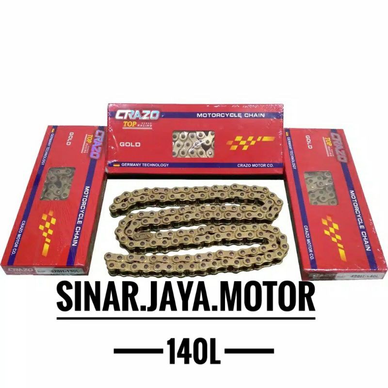 Rantai Gold 428H 140L.klx.R15 v2 v3.vixion.tiger.mx.xabre.cb.Cbr 150 crazo.xsr not sss