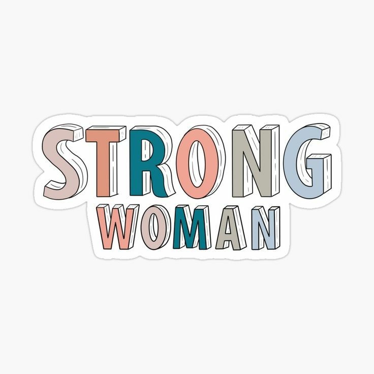 Stiker aesthetic pinterest strong woman