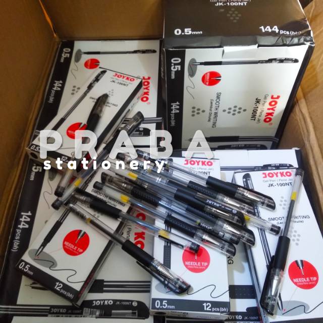 

Pulpen JK 100NT Gel 0.5 MM Smooth Hitam By Joyko