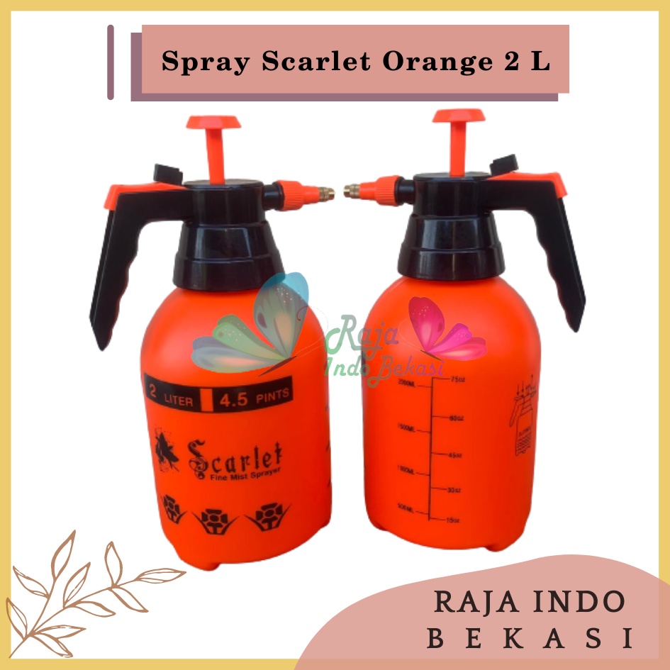 Semprotan Sprayer Tanaman 2 Liter Scarlet Orange Semprotan Disinfektan 2 Liter Hand Sprayer Tanaman Spray Semprotan Tanaman Air Burung - SEMPROTAN AIR 2 LITER L OEM JET PUMP PREASSURE SPRAYER TANAMAN AIR MANDI BURUNG HAMA DESINFEKTAN S2OEM