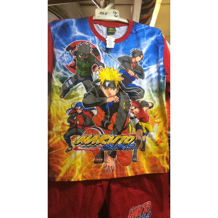 baju anak laki laki size jumbo setelan baju anak naruto