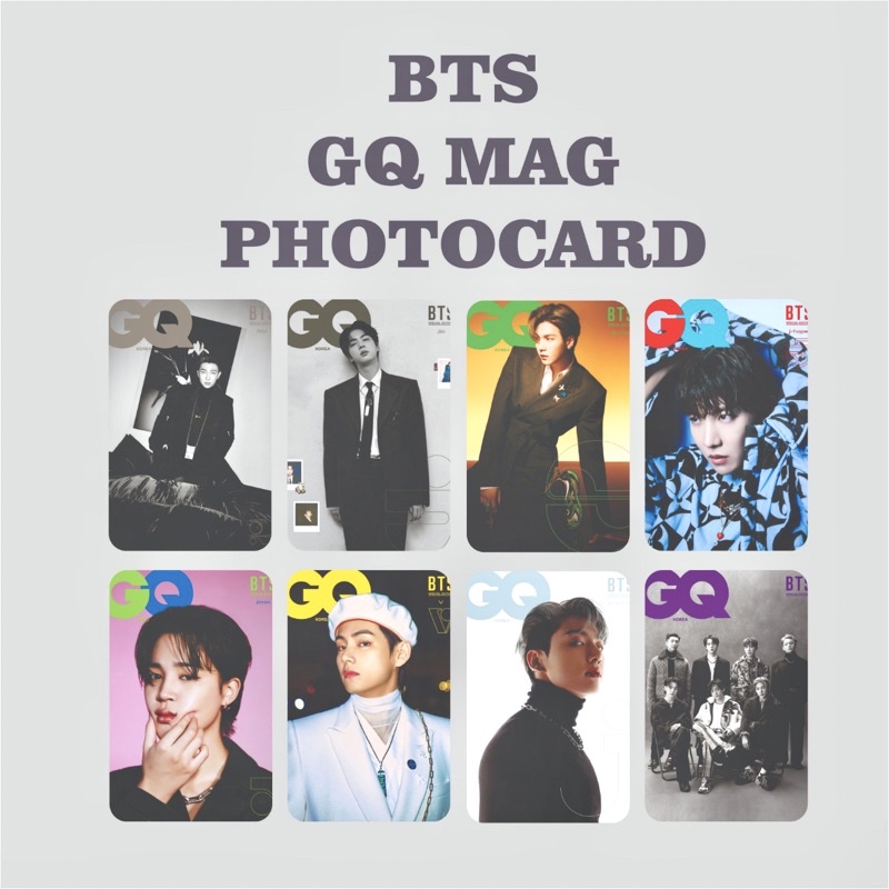 BTS GQ MAG PHOTOCARD