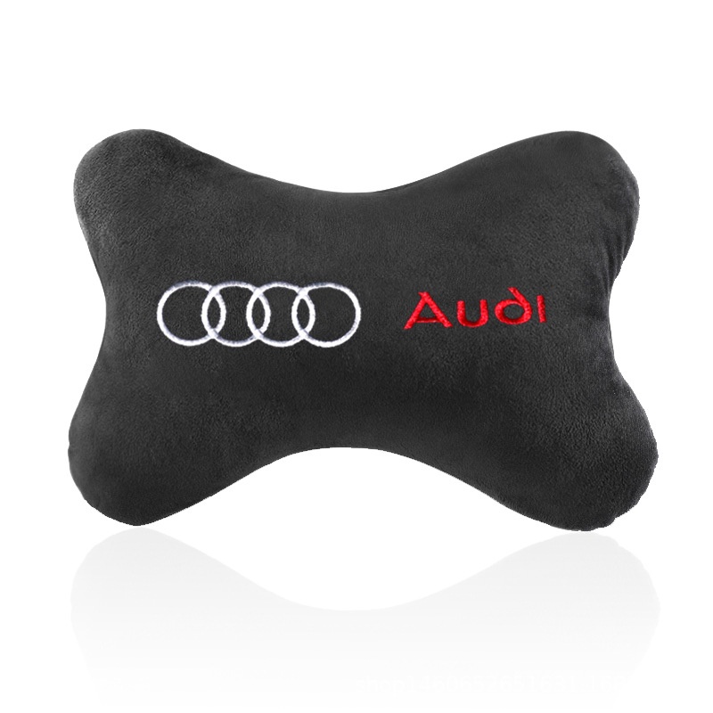 Bantal Sandaran Kepala Jok Mobil Warna Hitam Untuk Audi A1 A2 A3 A4 A5 A6