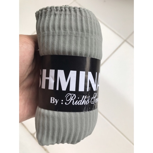 Hijab Pasmina plisket premium / Pasmina Plisket lidi / Pasmina pleated shawl / Pashmina plisket Tanpa Garis Tengah-Soft mint Full