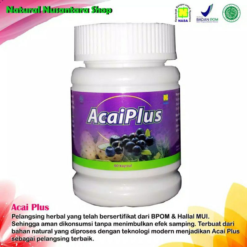 ACAIPLUS NASA Original Acai Plus Asli Obat Pelangsing Badan Terbaik 100% AMPUH