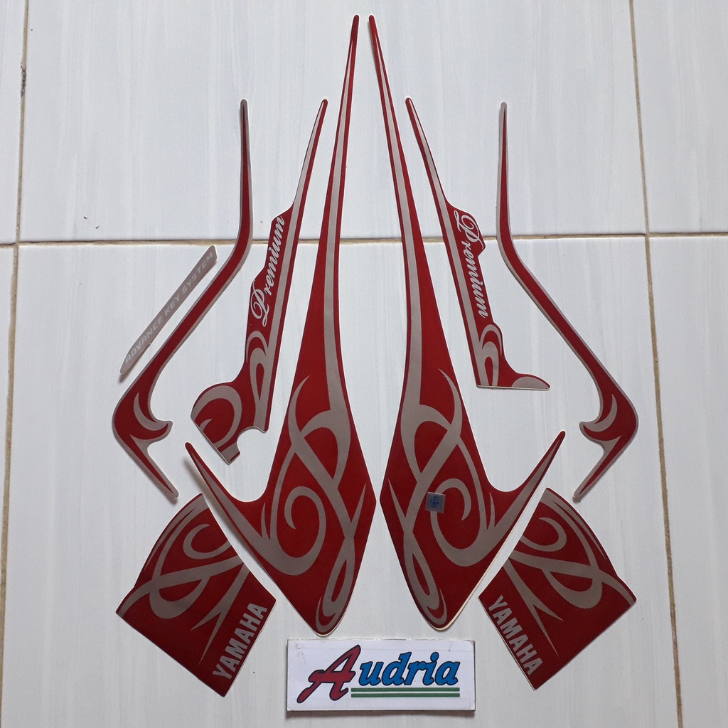 Sticker striping motor yamaha fino premium 2016 ungu