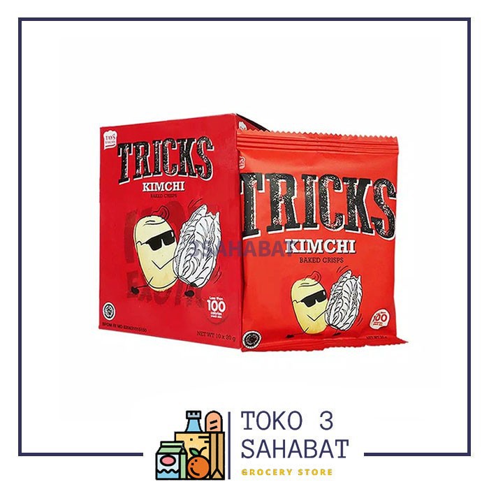 

Tricks Crisps Kimchi 10 pcs Biskuit Kentang Panggang Jajanan Hits