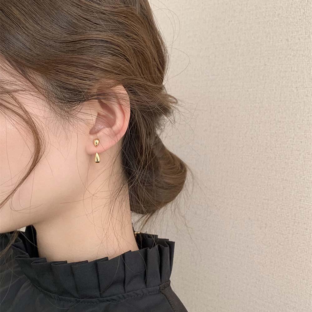 Needway Anting Berbentuk Drop Angin Dingin Hadiah Dua Cara Memakai Untuk Wanita Perhiasan Fashion