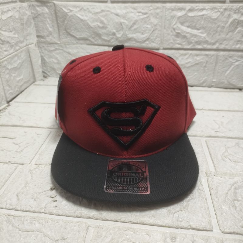 COD topi anak hip hop / topi snapback anak bordir / topi HH anak laki-laki motif SUPERMAN