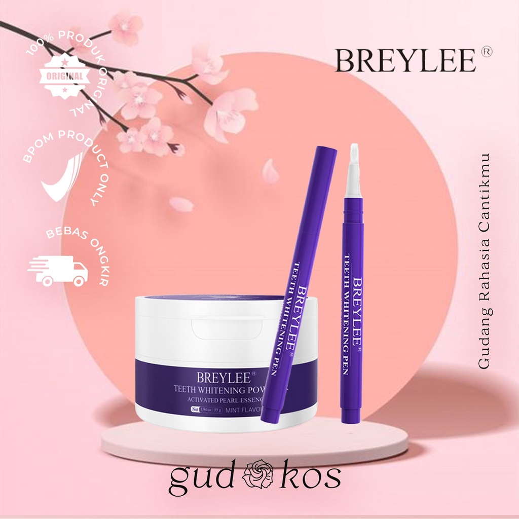 [BPOM] BREYLEE Teeth Whitening Powder &amp; Pen - Pemutih &amp; Mencerahkan Gigi