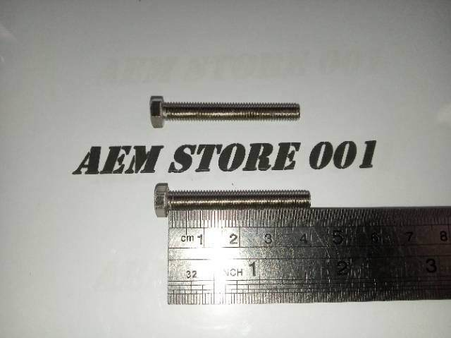 Baut hex M5 x 40 (4cm) stainless 304