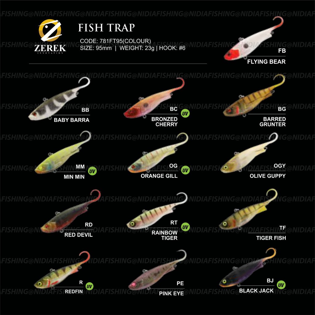 UMPAN PANCING LURE MINNOW ZEREK FISH TRAP 95MM
