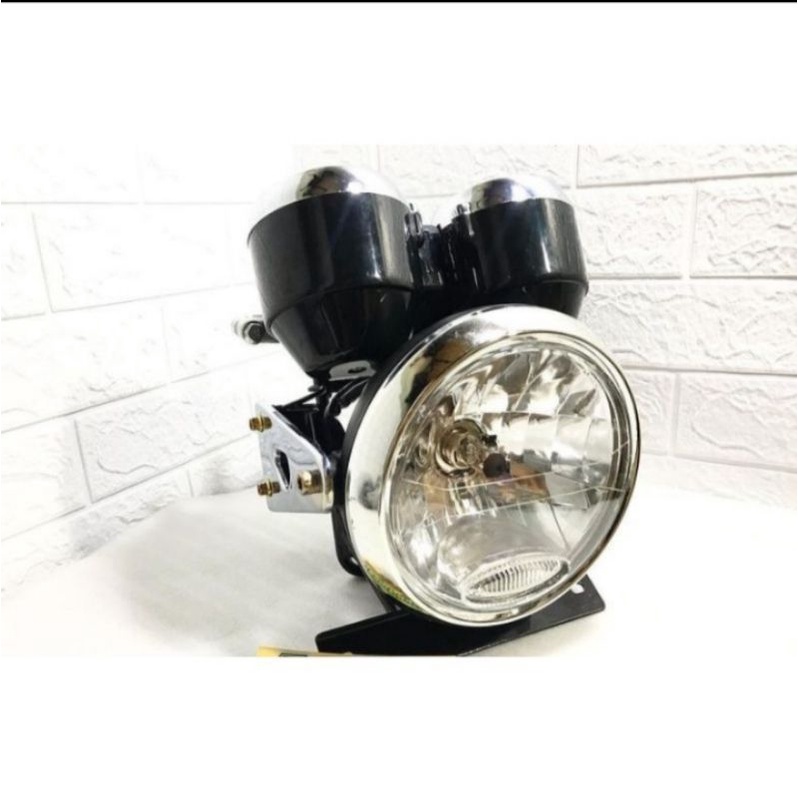 Paket Lengkap Upgrade Rx-King Reflektor New Lampu Bulat