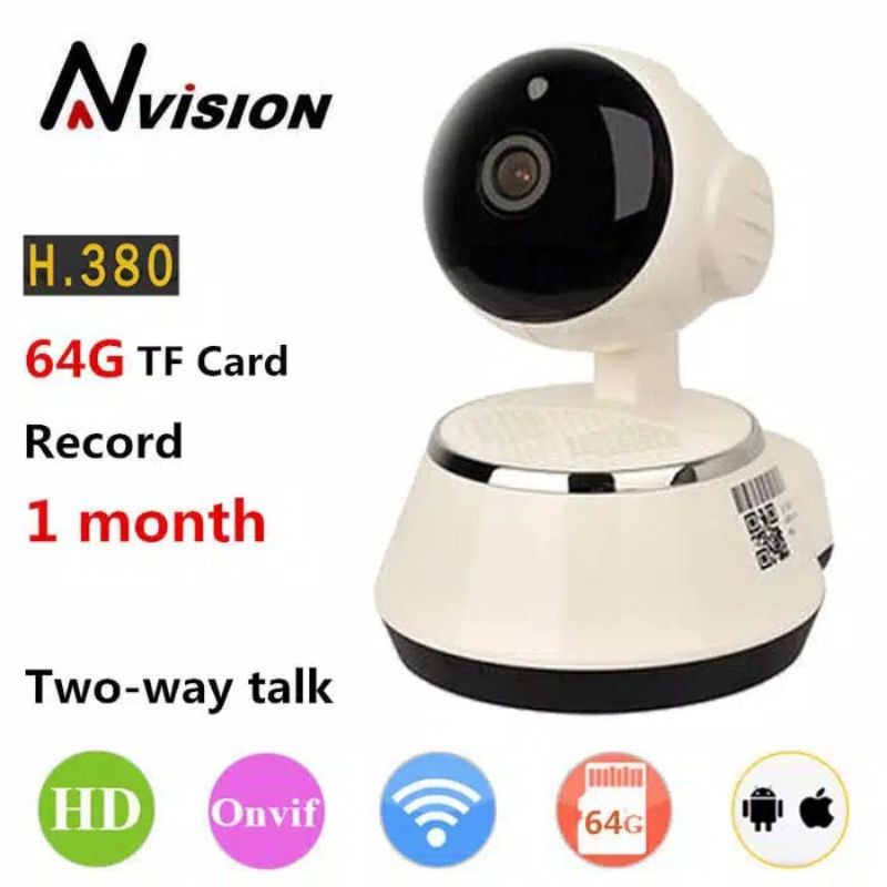 Smart Camera Wifi V380 HD720P Wireless Mini IP CCTV Phone Audio-1