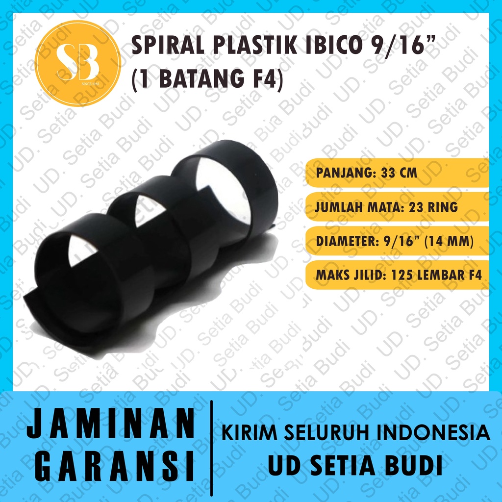 Spiral Plastik Ibico 9/16&quot; ( 1 Batang F4 )