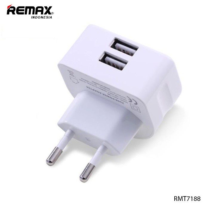 REMAX 2.1A 2 USB Charger Moon RMT7188